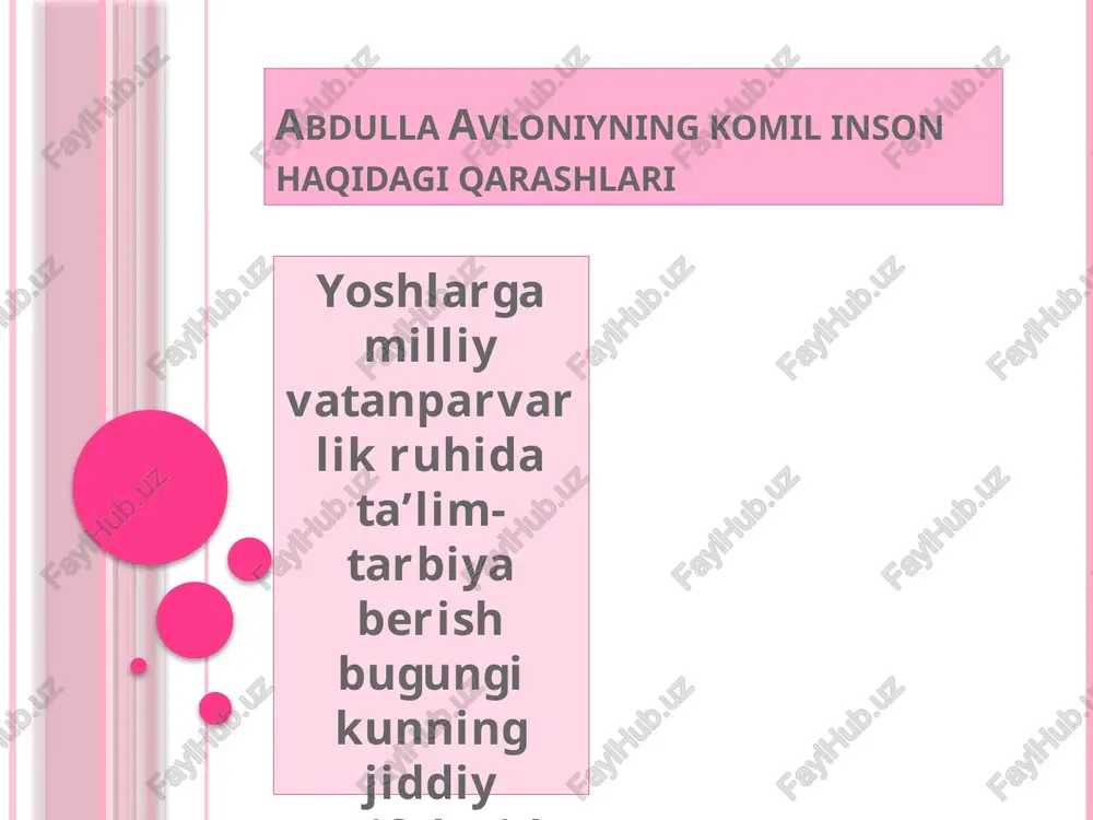 yoshlar milliy vatan parvarlik ruhi — PPTX