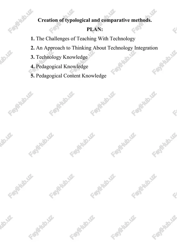 technological pedagogical content knowledge (tpack) — DOCX