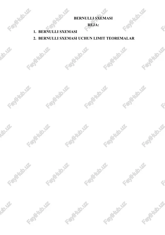 bernulli sxemasi — DOCX
