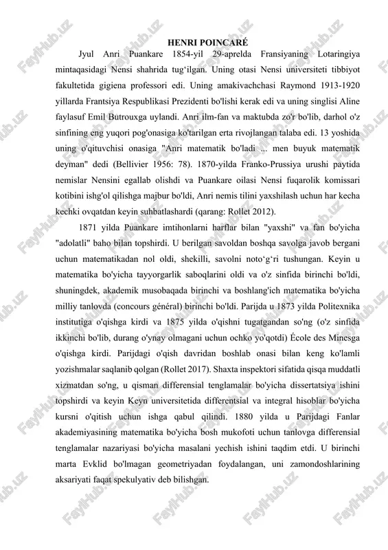 henri poincaré — DOCX