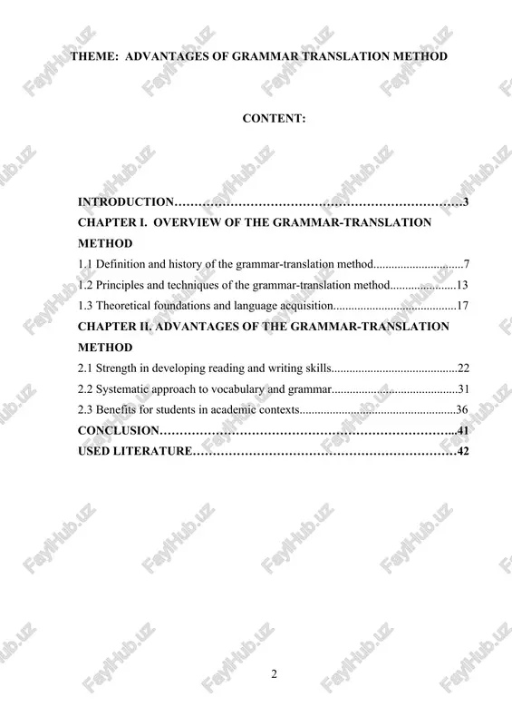 advantages of grammar translation method — DOCX