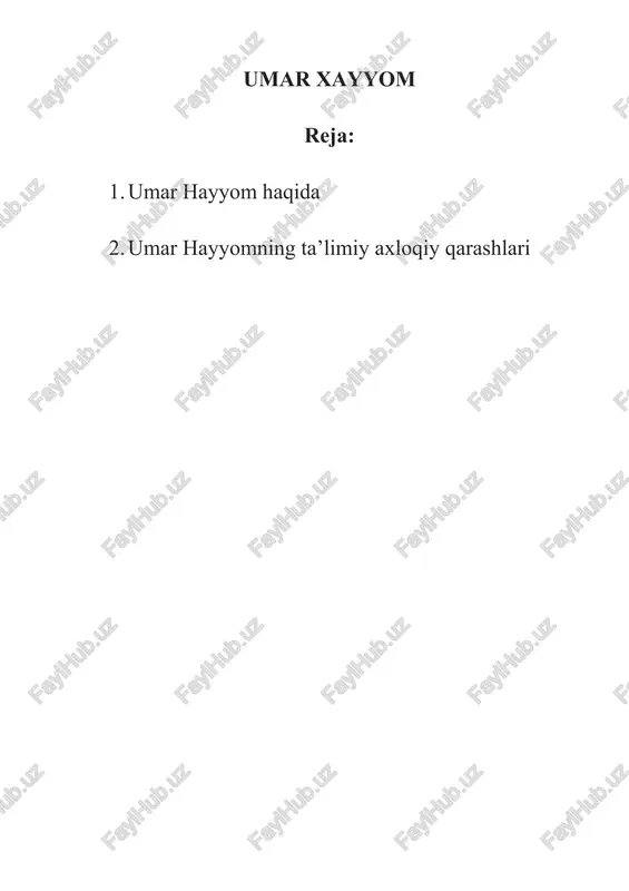 umar xayyom — DOC