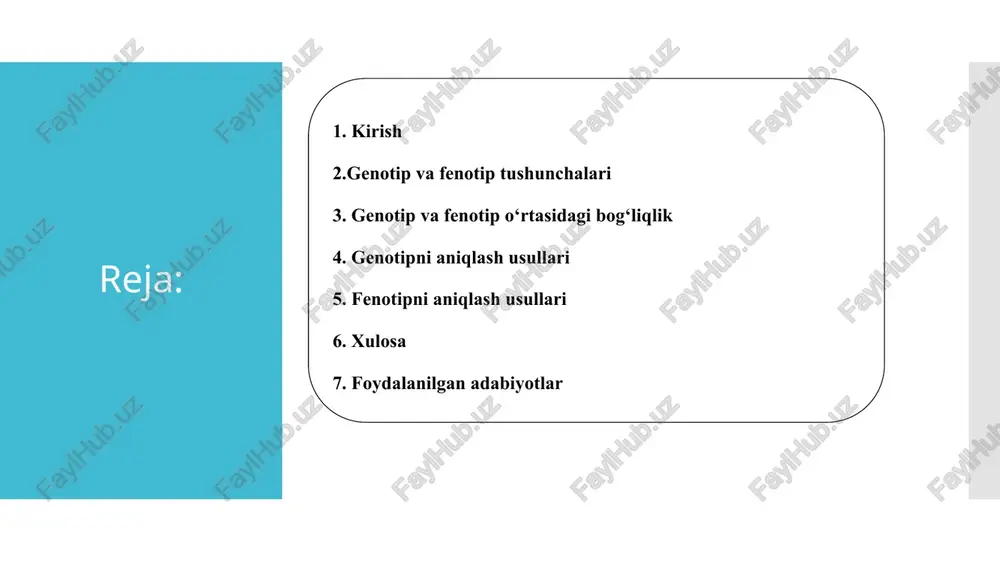 genetika fanining rivojlanishi — PPT
