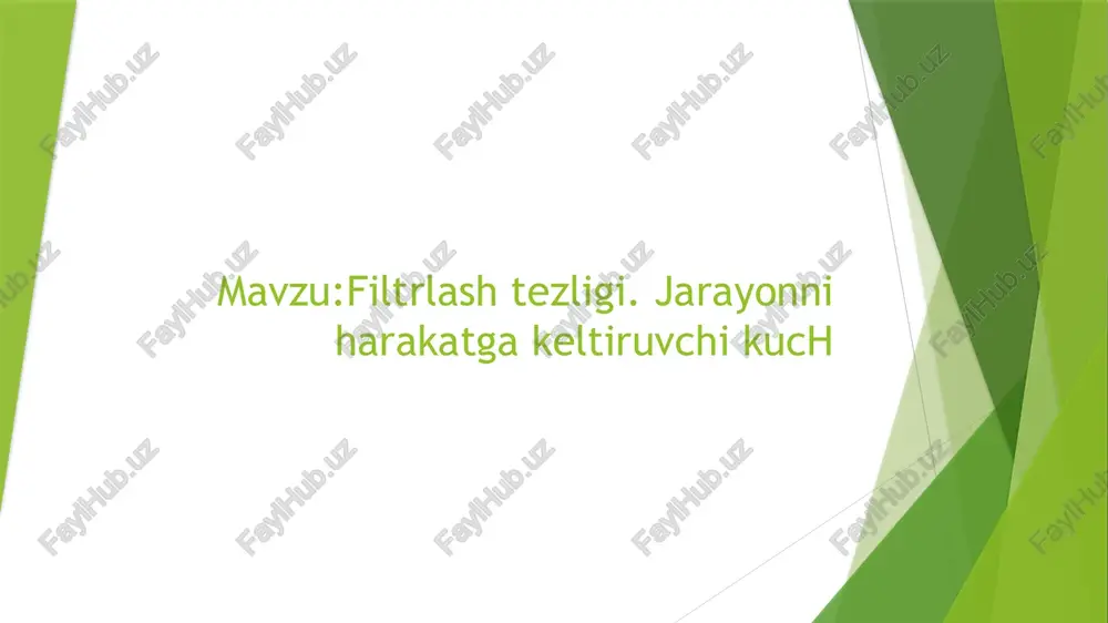 filtrlash-haqida tushuncha — PPTX