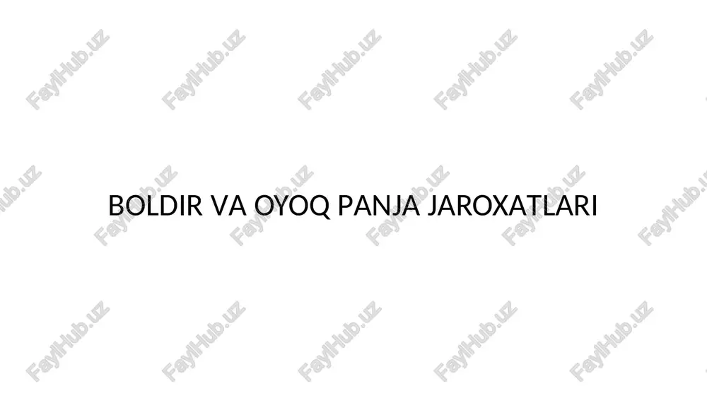 boldir vaoyoqpanjajaroxatlari — PPTX