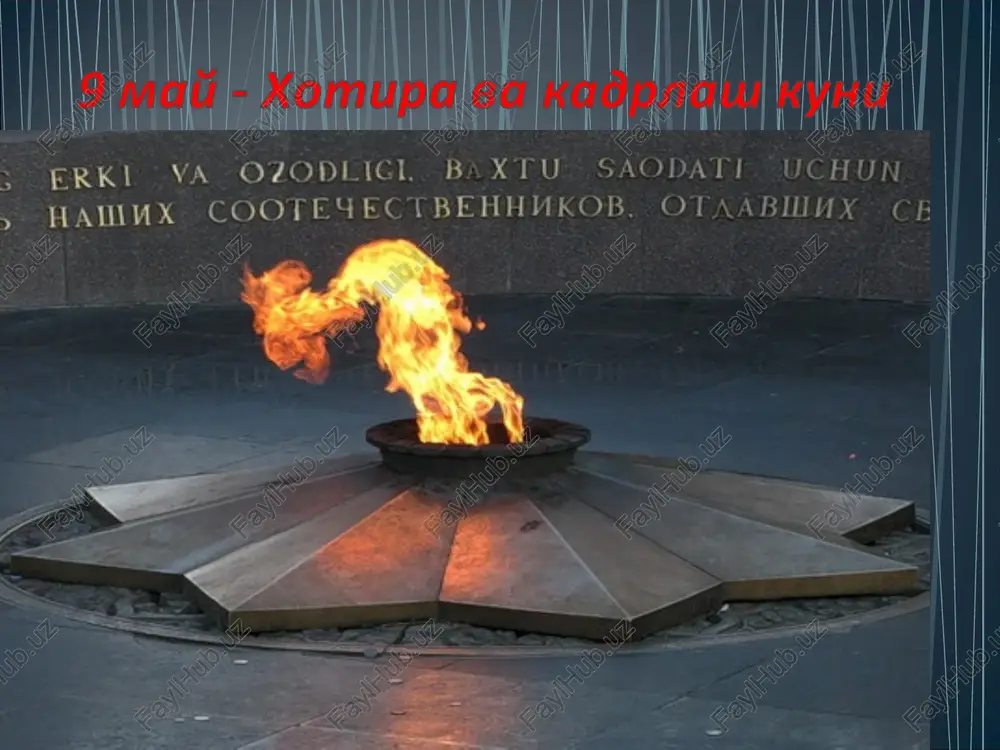 xotira va qadrlash — PPTX