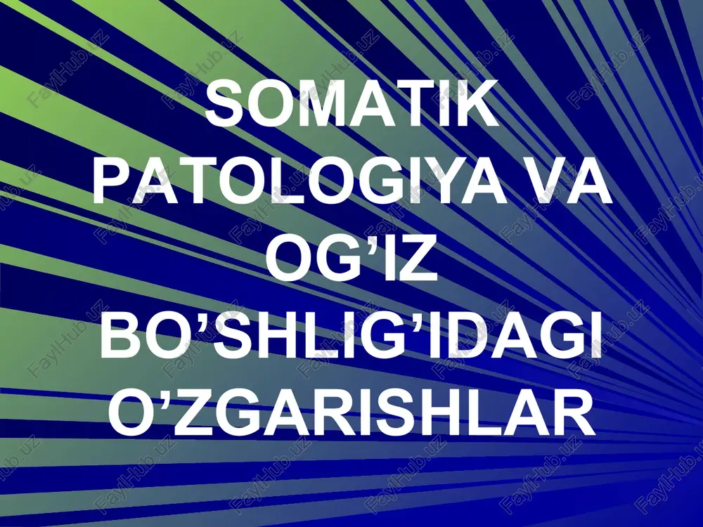 o'pkaningo'tkiryallig'lanishlikasalliklari — PPTX