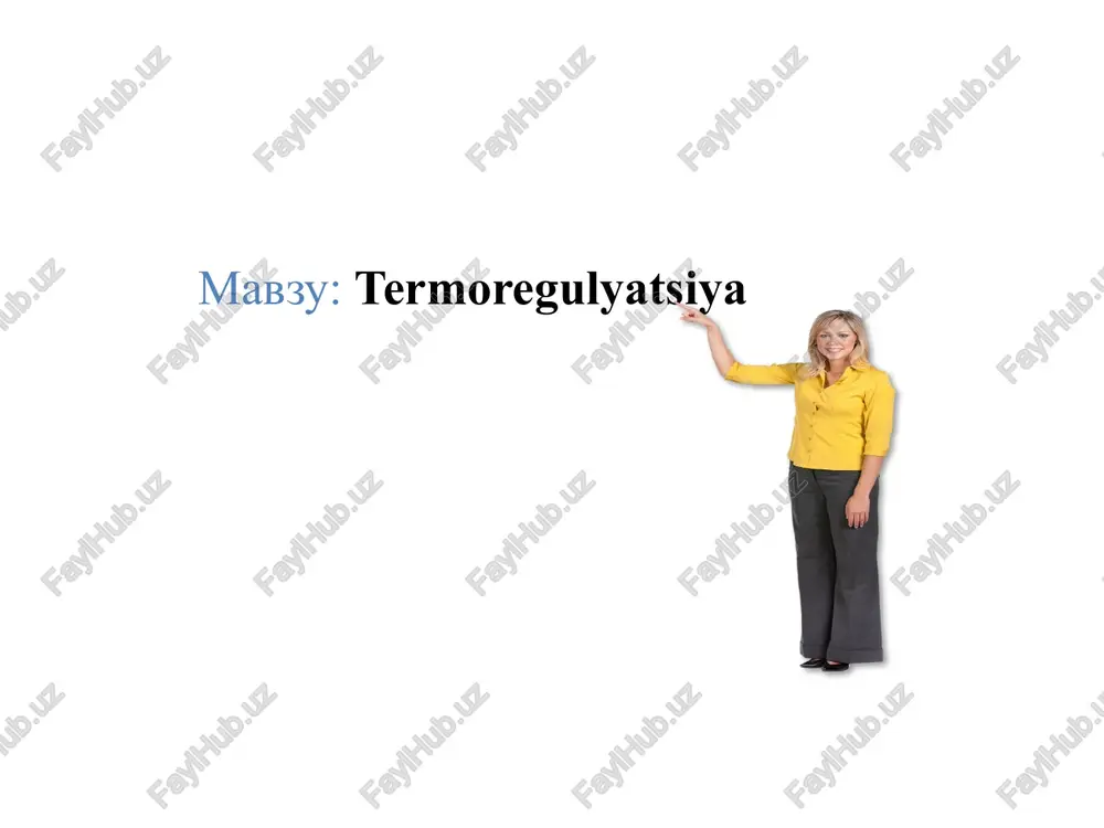 termoregulyatsiya — PPTX