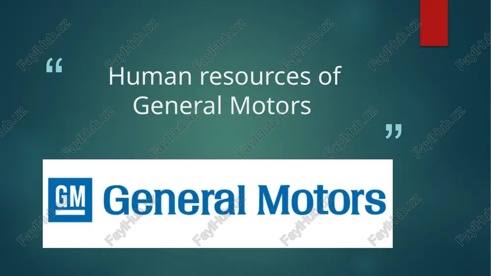 general motors — PPTX