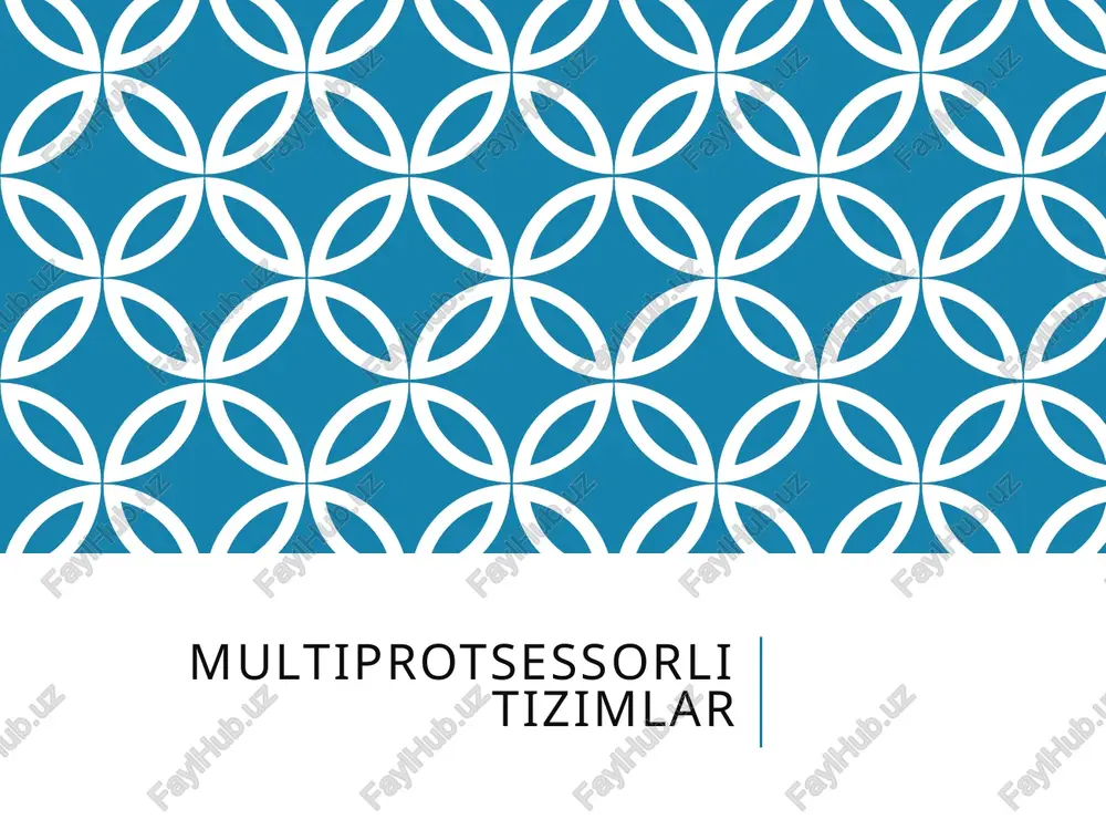 multiprotsessorli operatsion tizimlar — PPTX