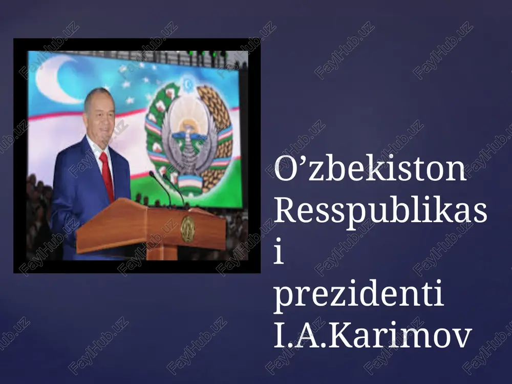 o’zbekiston respublikasining saylov tizimi — PPTX