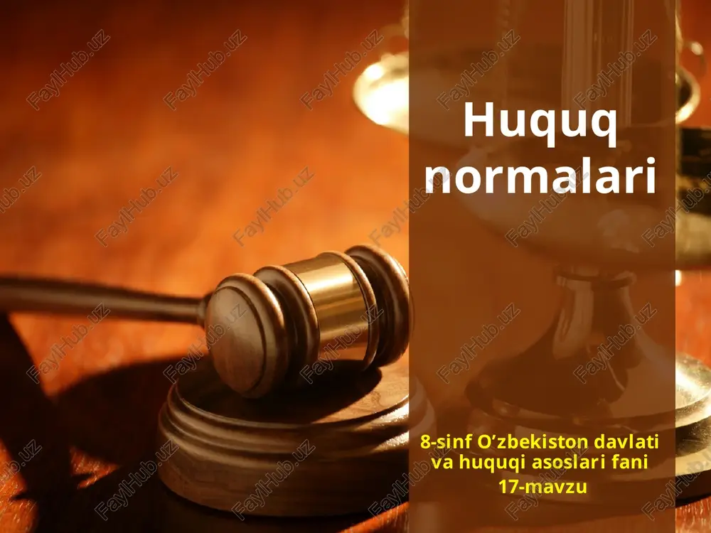 huquqnormalari — PPTX