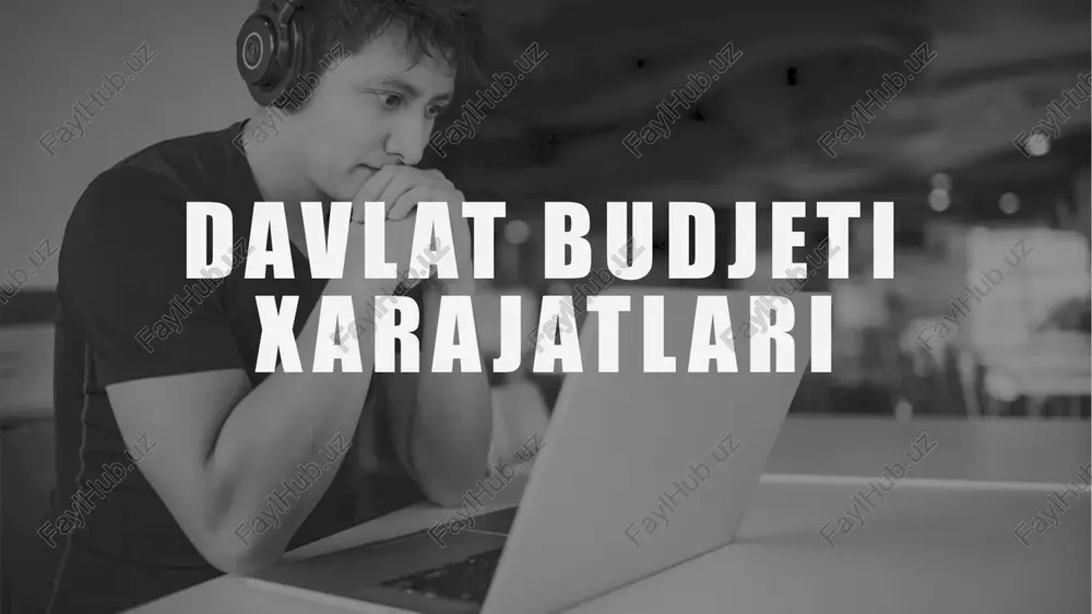 davlat budjeti xarajatlari — PPTX