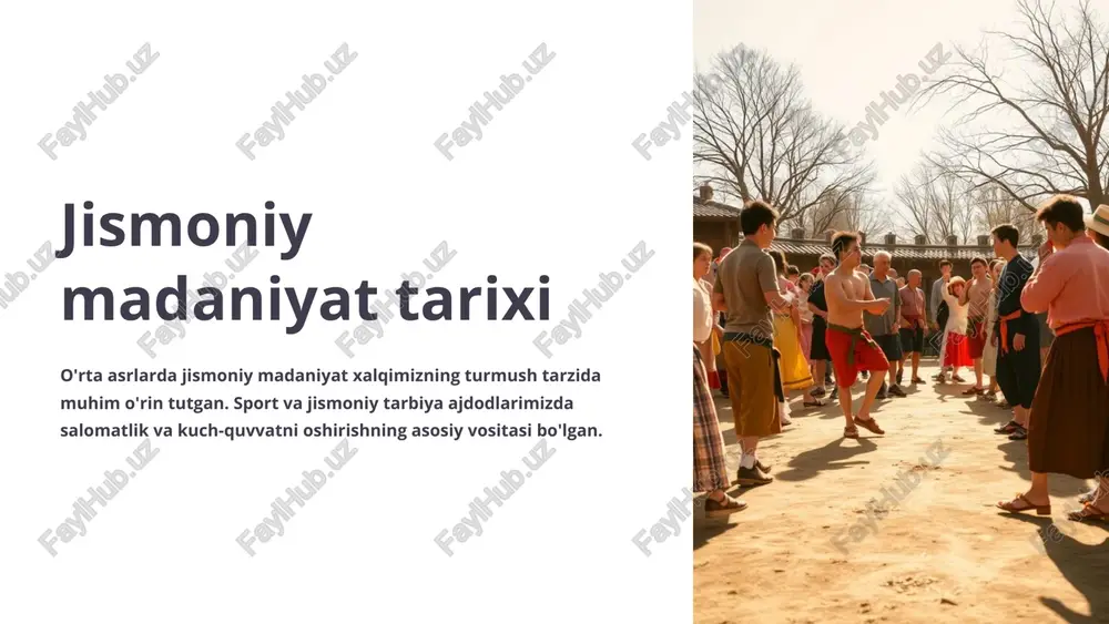 jismoniy-madaniyat-tarixi — PPTX