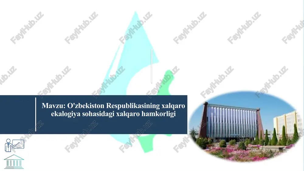 xalqaro ekologiya — PPTX