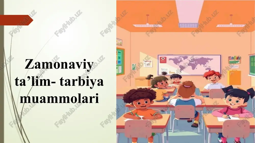 zamonaviy ta’lim-tarbiya muammolari — PPTX