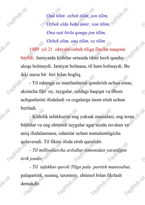 ona tilim — DOC