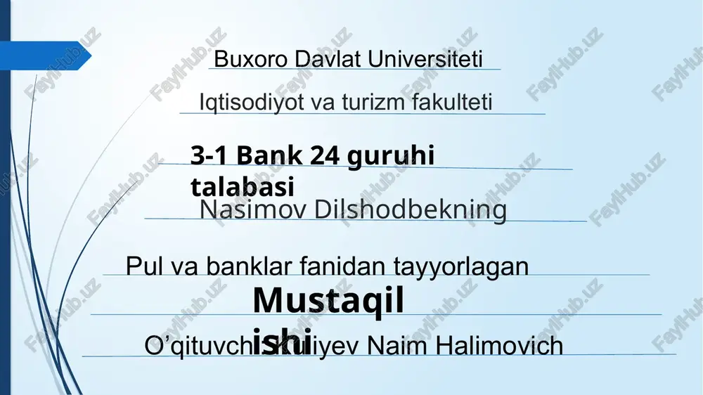 pul aylanmasi — PPTX