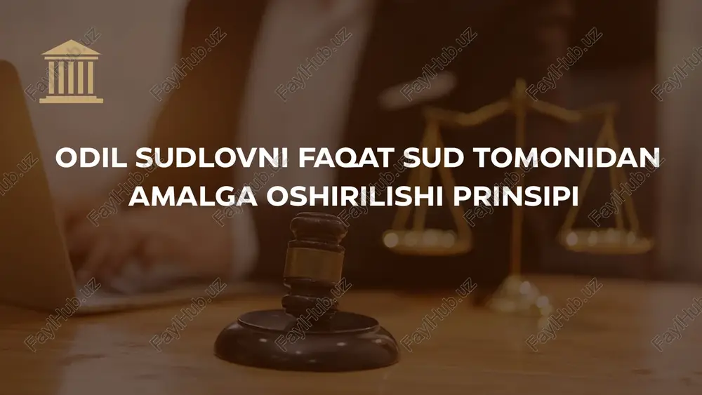 jinoyat protsessi prinsiplari — PPTX