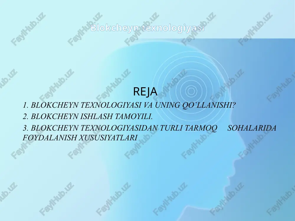 blokcheyn texnologiyasi — PPTX