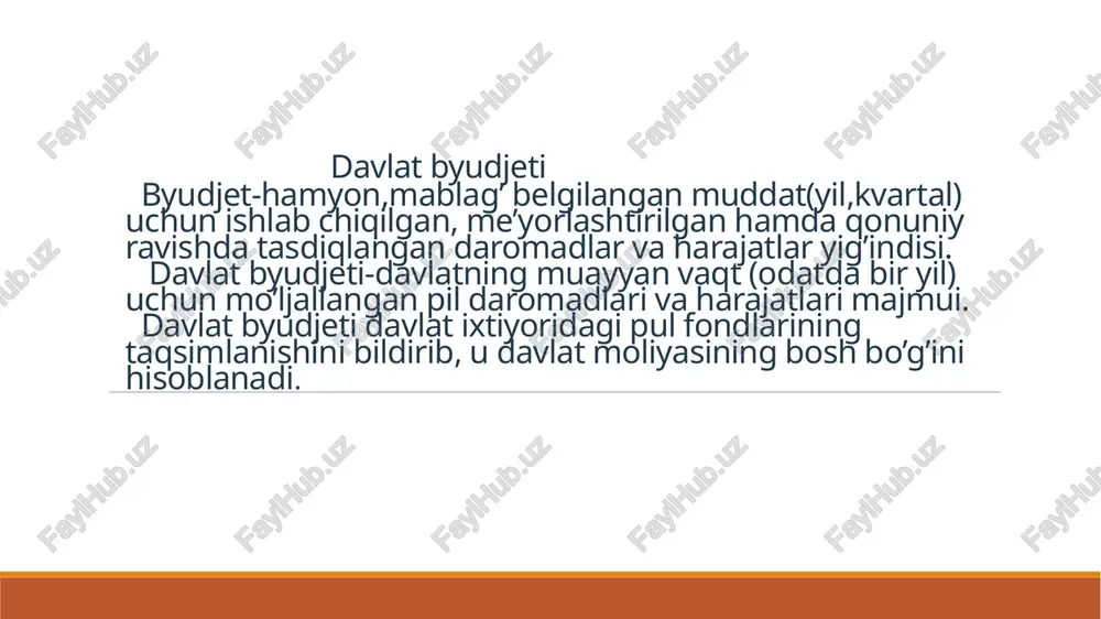 davlat byudjeti — PPTX