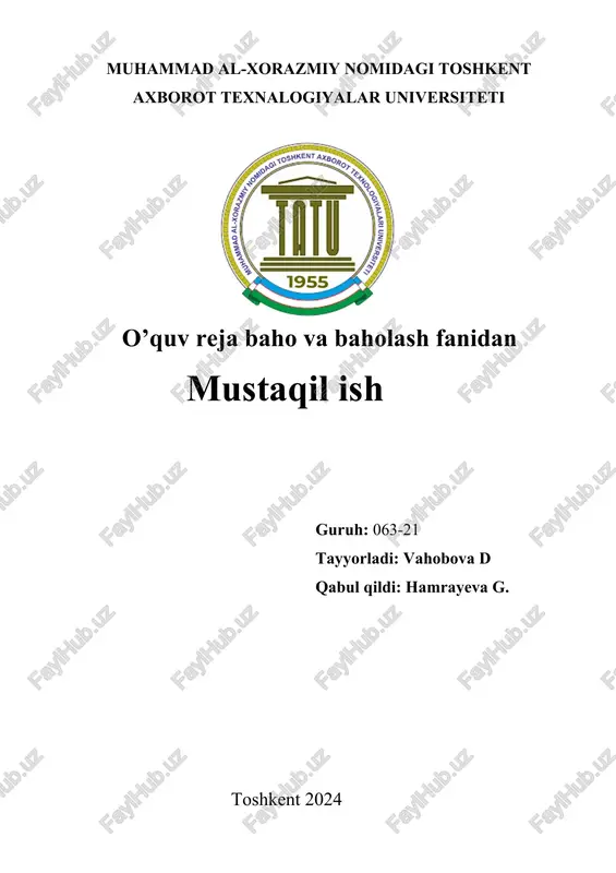 portfoliya turlari uning tuzilishi — DOCX