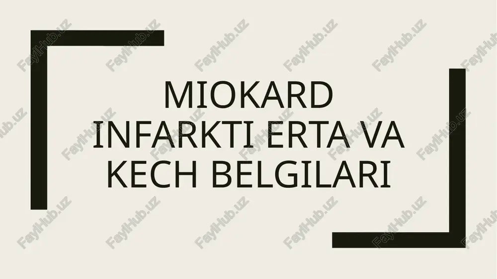 miokard infarkti — PPTX