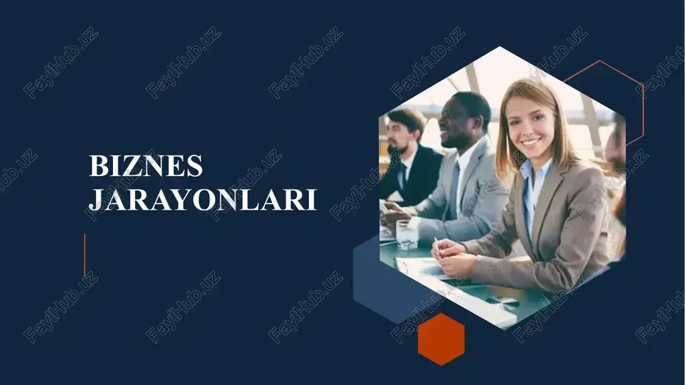 biznes jarayonlari — PPTX