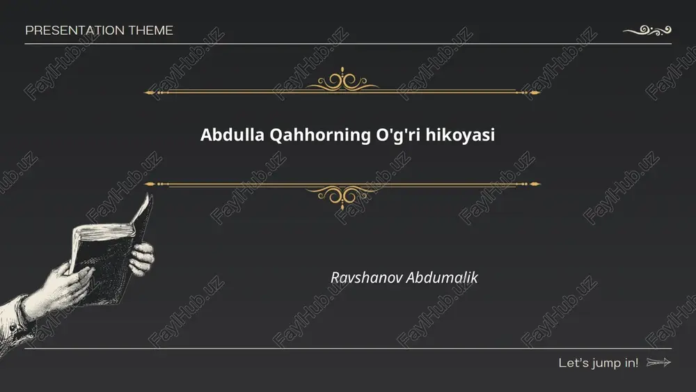 o'g'ri hikoyasi — PPTX