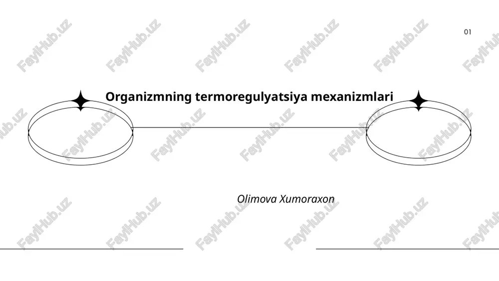 organizmning termoregulyatsiya mexanizmlari — PPTX