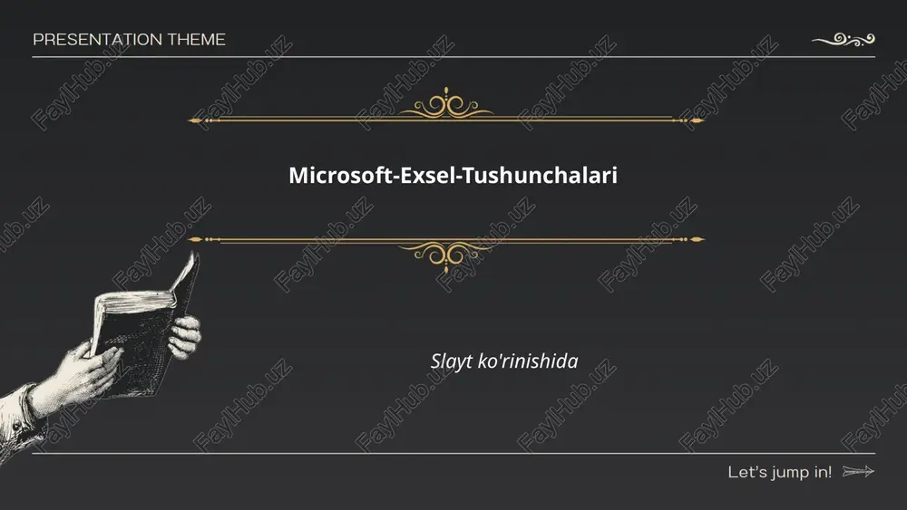 microsoft-exsel-tushunchalari — PPTX