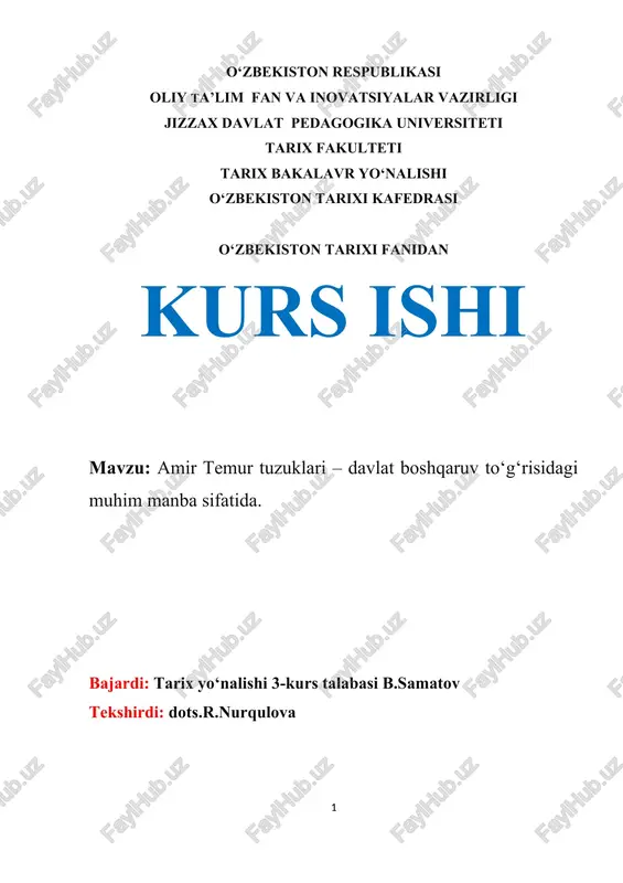 amir temur tuzuklari — DOC