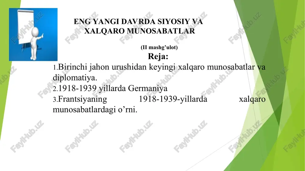 xalqaro munosabatlar — PPT