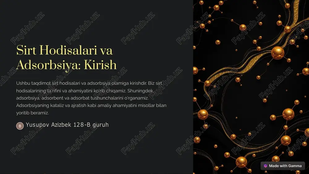xromatografiya: asosiy tushunchalar — PDF