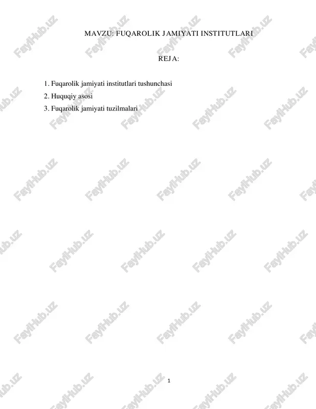fuqarolik jamiyati institutlari — PDF