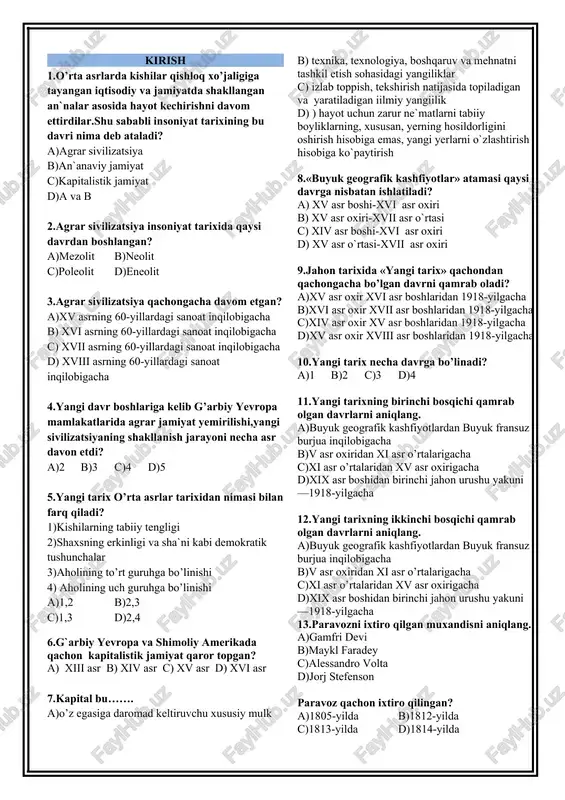 agrar sivilizatsiya — DOC