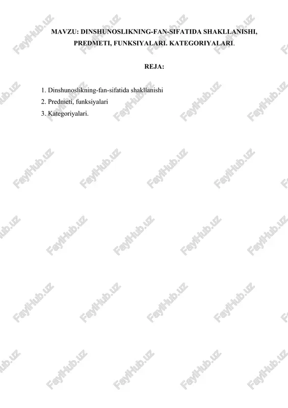 madaniyatshunoslik — DOCX