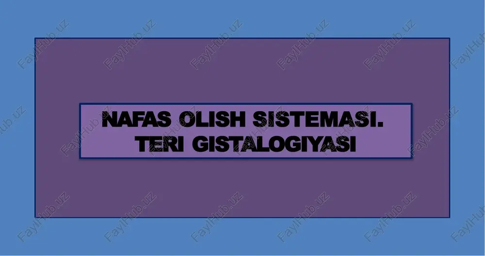 nafas oli̇sh si̇stemasi — PPTX