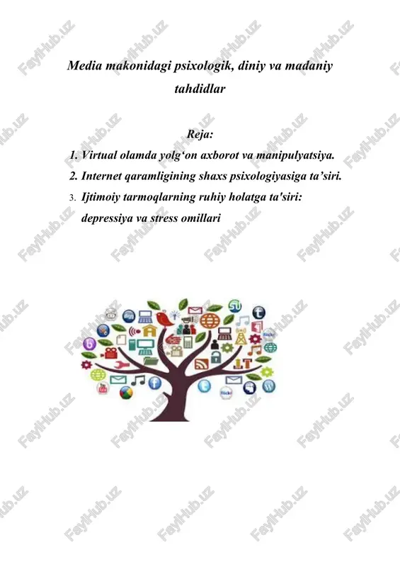 mediasavodxonlik va axborot madaniyati — DOCX