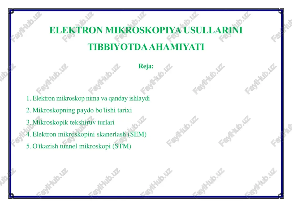 elektron mikroskoplar — PDF