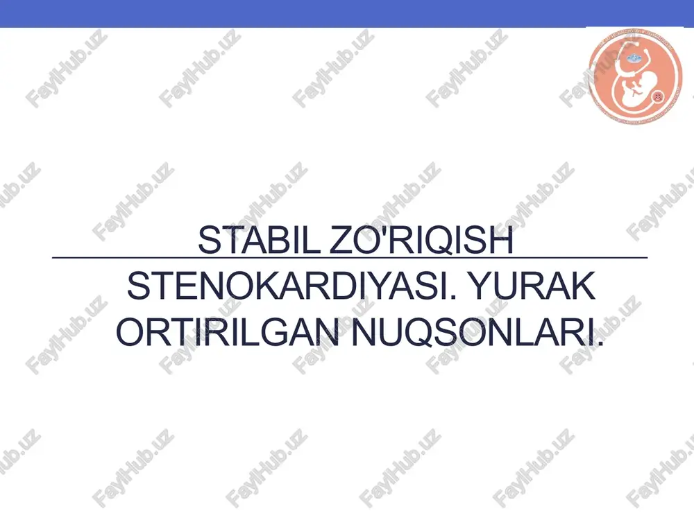 stabilzo'riqishstenokardiyasi — PPTX