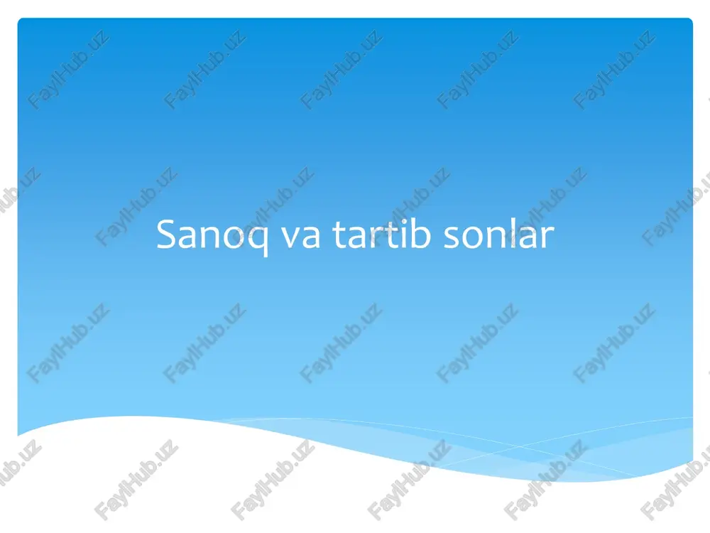 sonlar — PDF