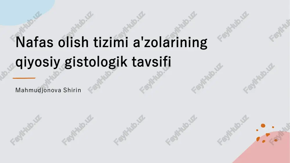 nafas olish tizimi — PDF