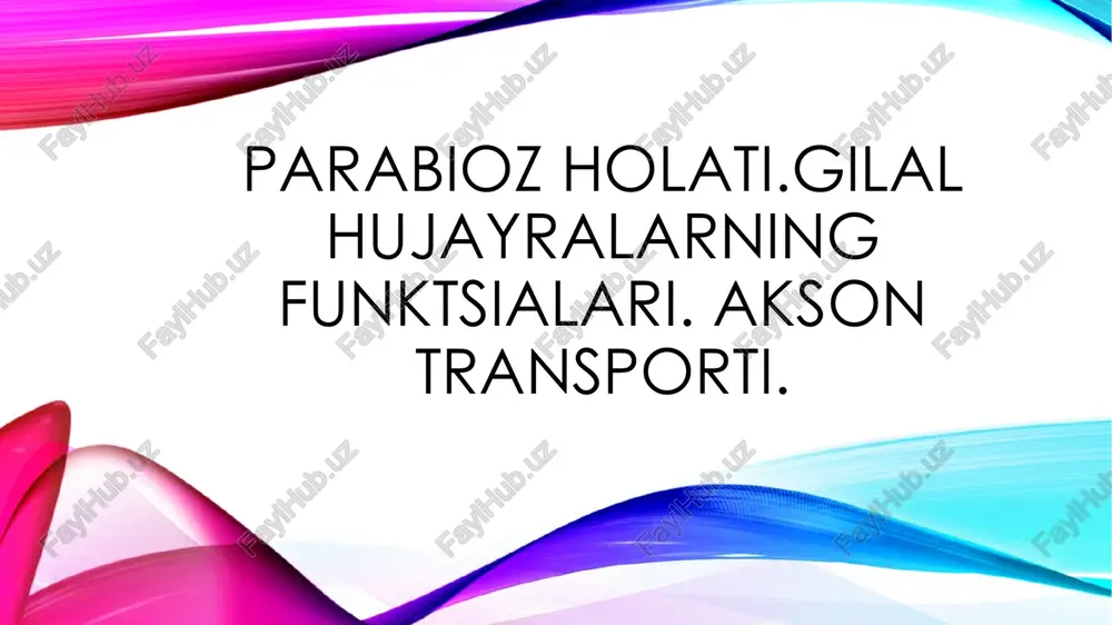 parabioz holati — PDF