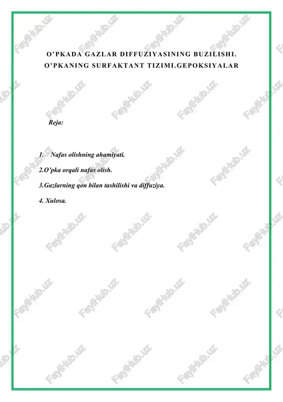 nafas olishning ahamiyati — DOCX