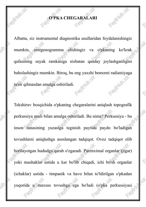 o'pka chegaralari — DOCX