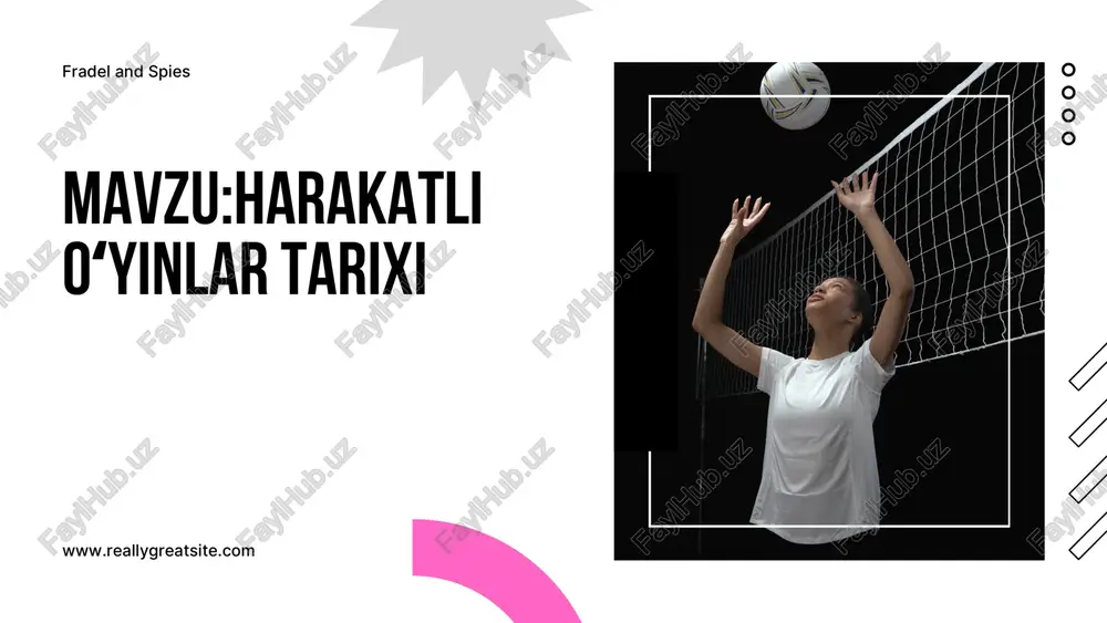 harakatli oʻyinlar tarixi — PDF