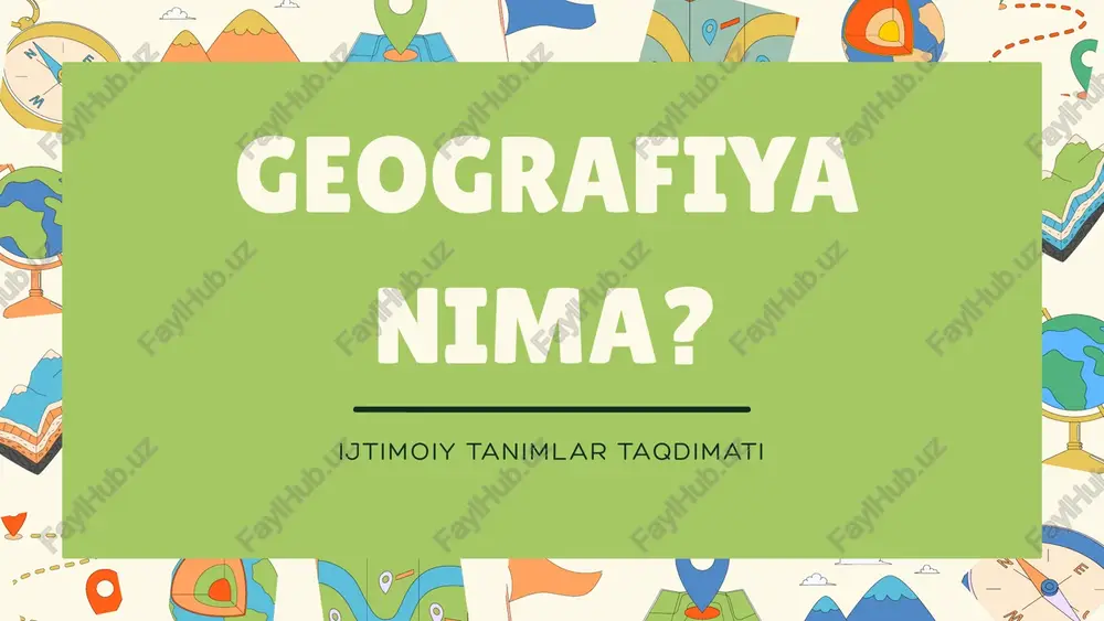 ijtimoiy tanimlar taqdimati — PPTX