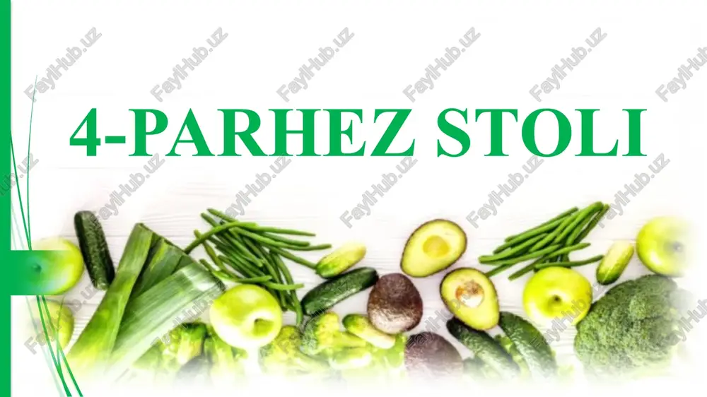 4-parhez stoli — PPTX