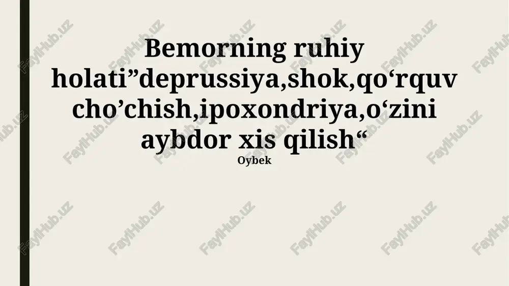 aybdorlik hissi — PPTX